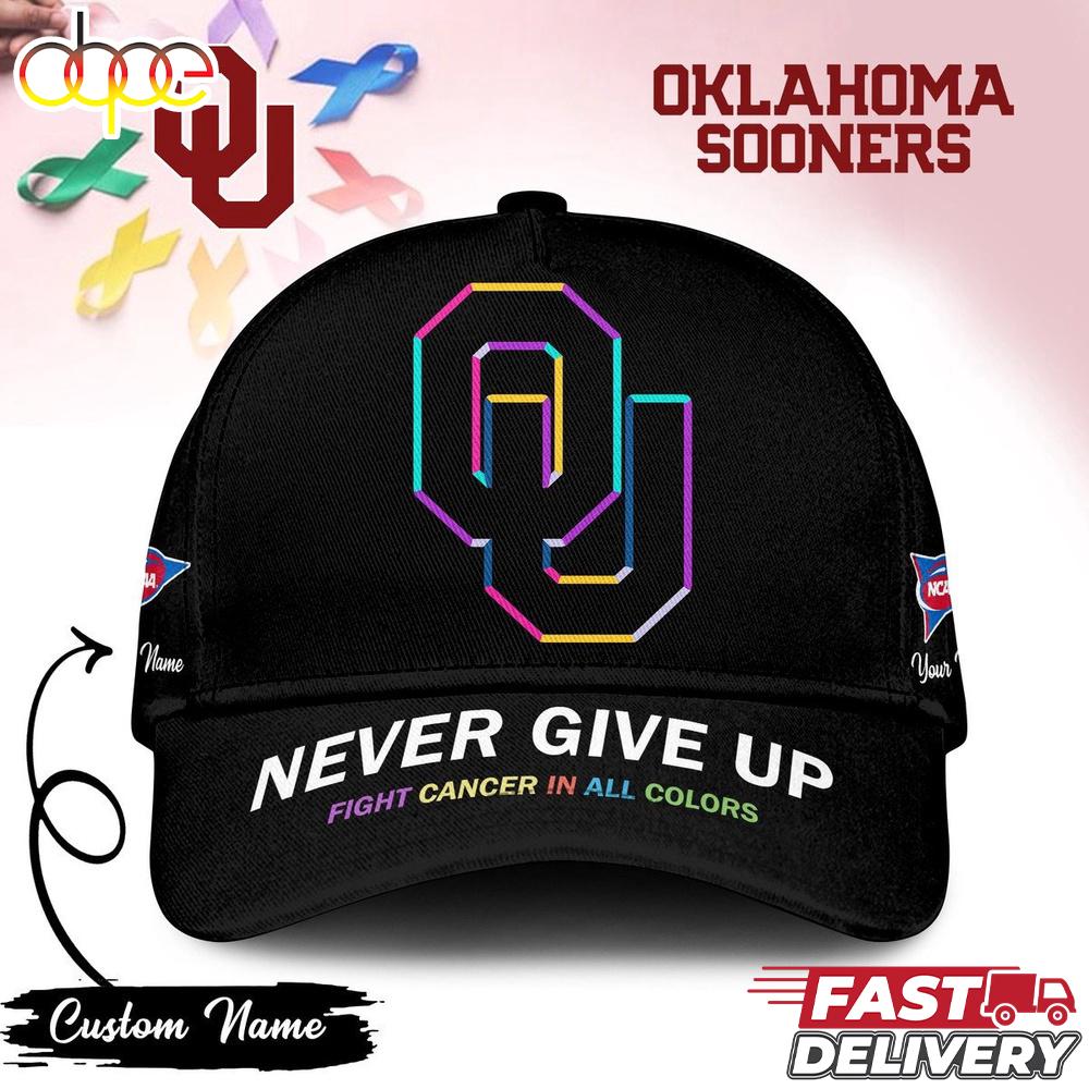 Oklahoma Sooners NCAA Fight Cancer In All Colors Baseball Cap