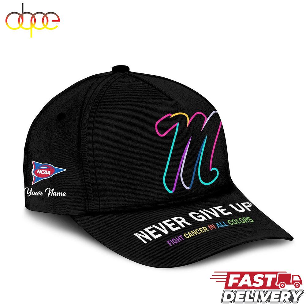 Ole Miss Rebels NCAA Fight Cancer In All Colors Baseball Cap