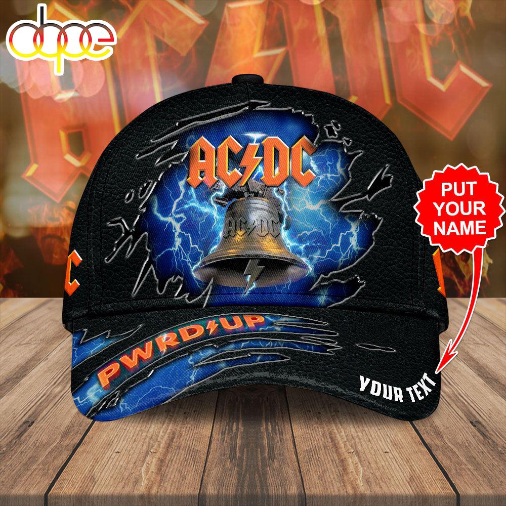 Custom Name 3D Cap Hat Personalized ACDC Tour Music 2024 3D Cap Hat For Fans