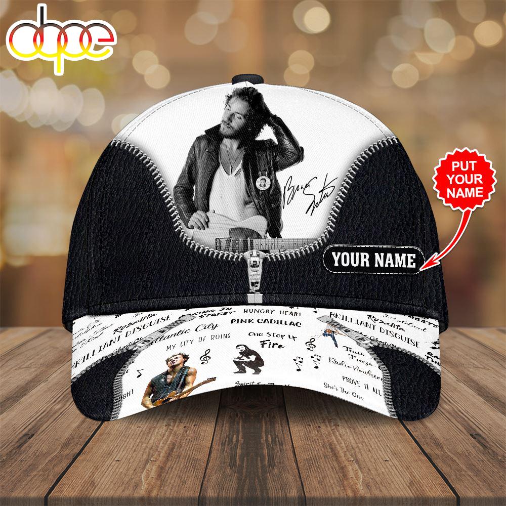 Custom Name 3D Cap Hat Personalized Bruce Springsteen Classic Cap 3D Hat Trendding New