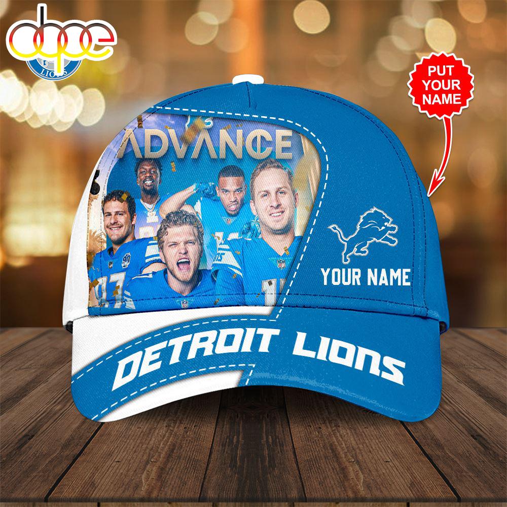 Custom Name 3D Cap Hat Personalized Detroit Lions 2024 Logo New, 3D Classic Hat Cap Gift Xmas