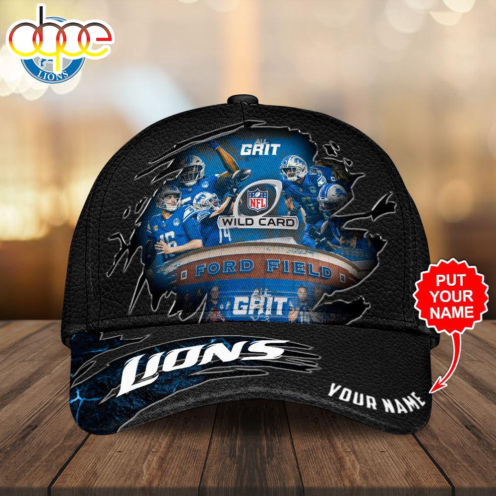 Custom Name 3D Cap Hat Personalized Detroit Lions Classic Cap Hat 3D For Women And Men