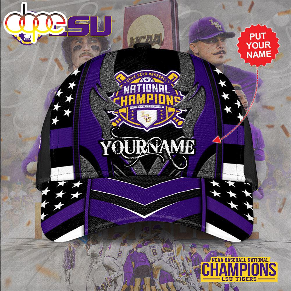 Custom Name 3D Cap Hat Personalized LSU Tigers Baseball Classic Cap Gift Christmas For Fans