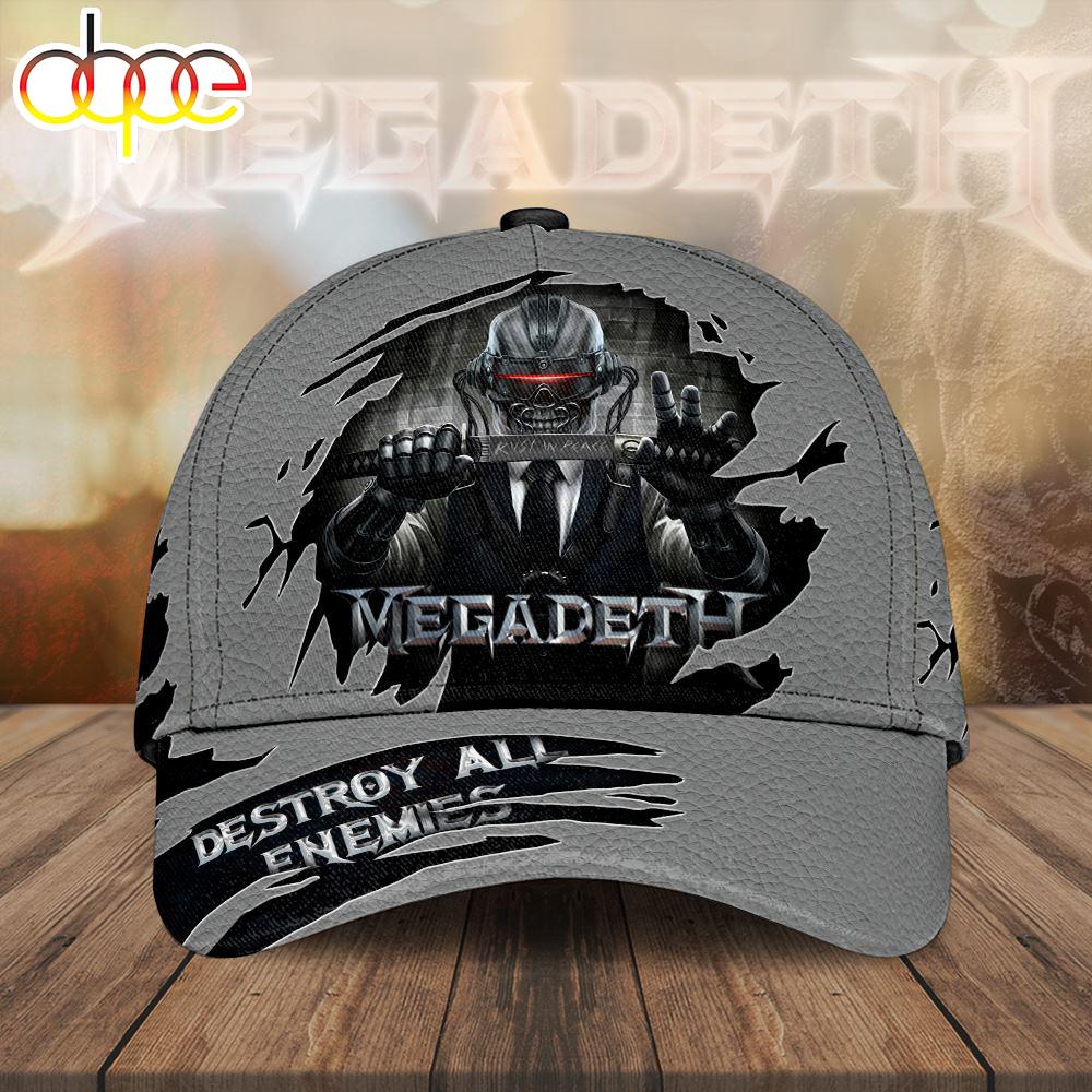 Custom Name 3D Cap Hat Personalized Megadeth Band Classic Cap 3D Hat Trendding New