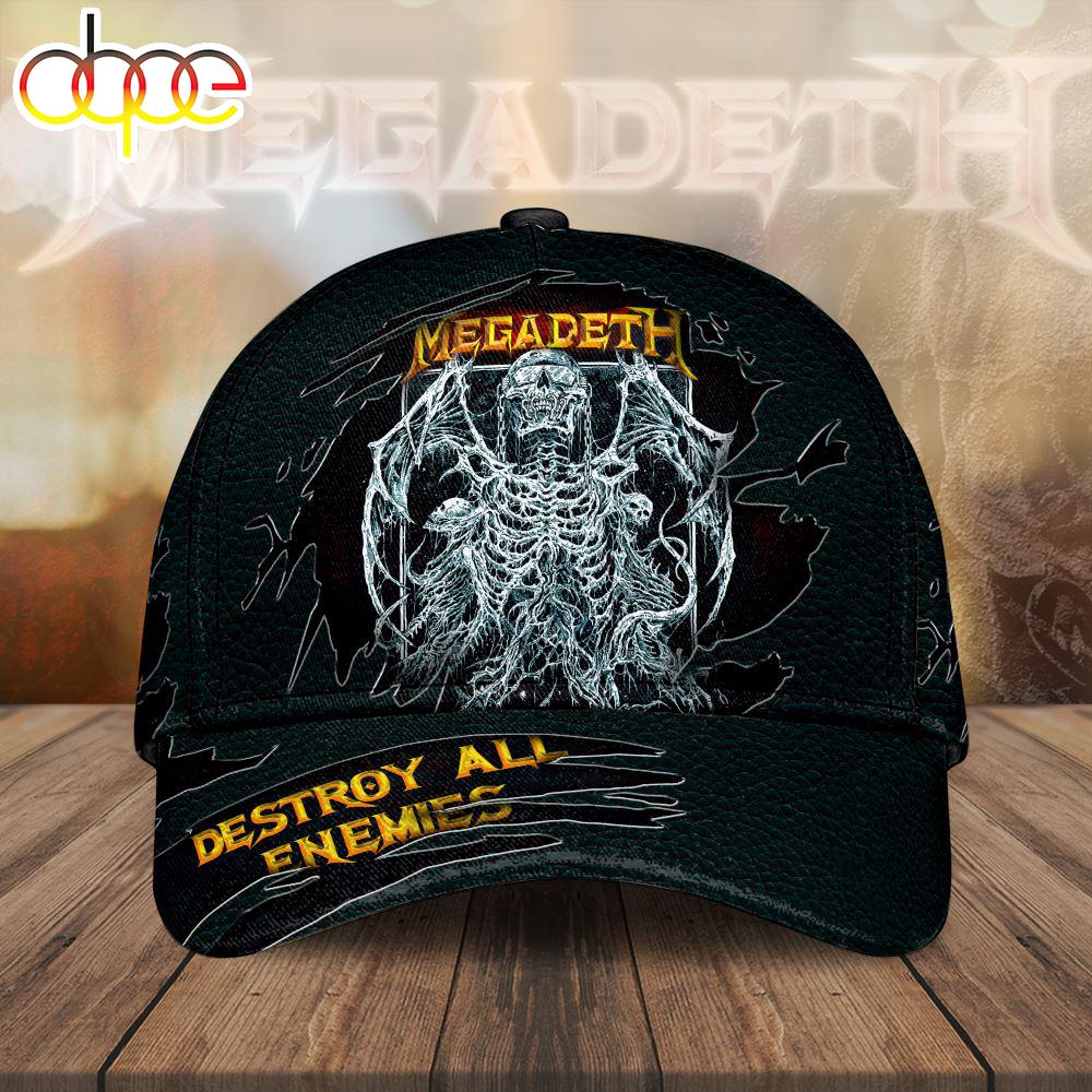 Custom Name 3D Cap Hat Personalized Megadeth Band Classic Cap Gift Christmas For Fans
