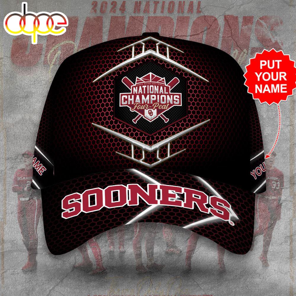 Custom Name 3D Cap Hat Personalized Oklahoma Sooners Women's Softball Classic Cap Gift Christmas For Fans