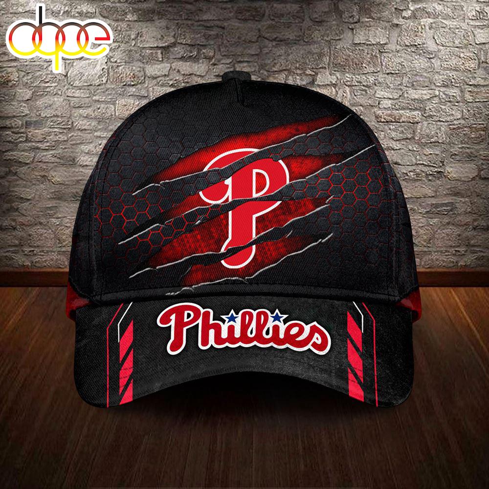 Custom Name 3D Cap Hat Personalized Philadelphia Phillies Classic Cap Gift Christmas For Fans