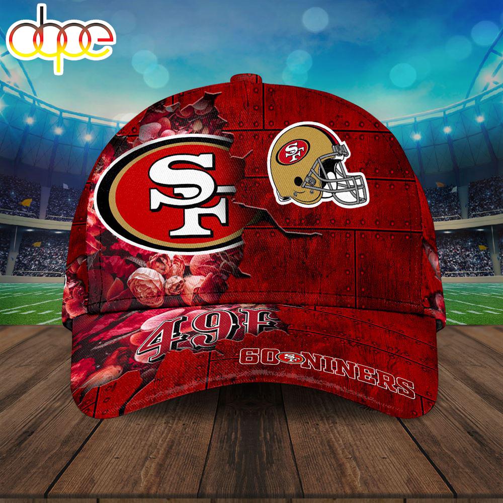 Custom Name 3D Cap Hat Personalized San Francisco 49ers Classic Cap Gift Christmas For Fans