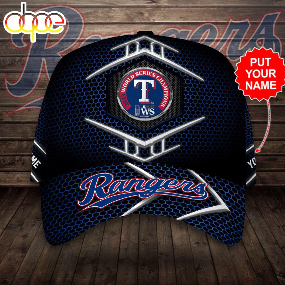Custom Name 3D Cap Hat Personalized Texas Rangers Classic Cap 3D Hat Trendding New