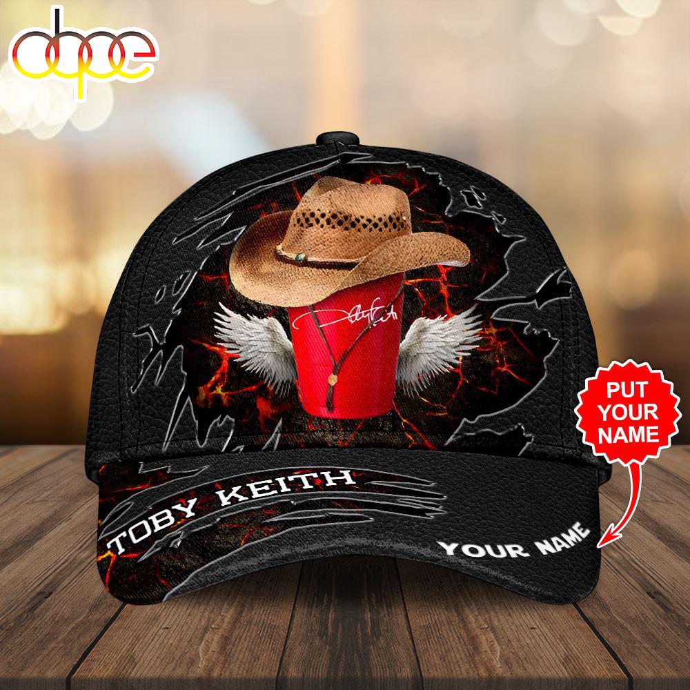 Custom Name 3D Cap Hat Personalized Toby Keith Classic Cap Gift Christmas For Fans