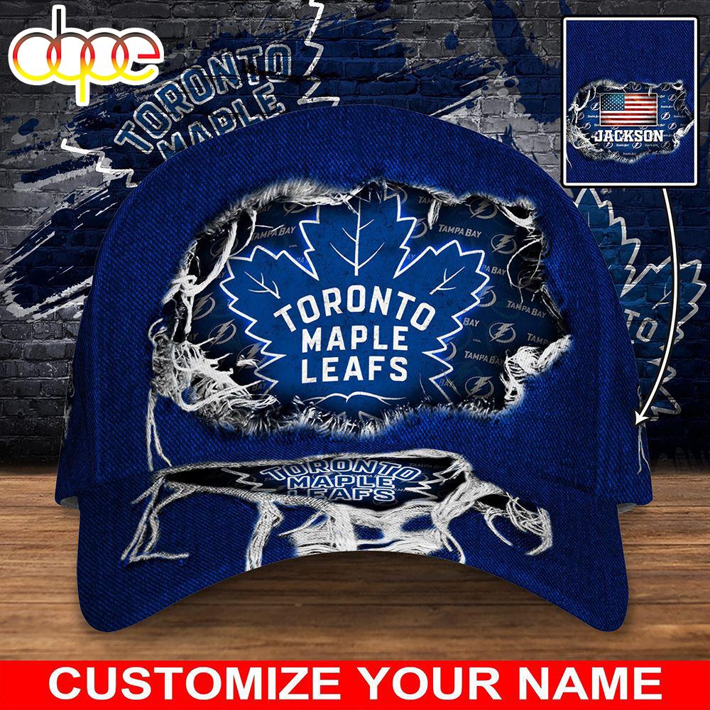 Custom Name 3D Cap Hat Personalized Toronto Maple Leafs 2024 Logo New, 3D Classic Hat Cap Gift Xmas