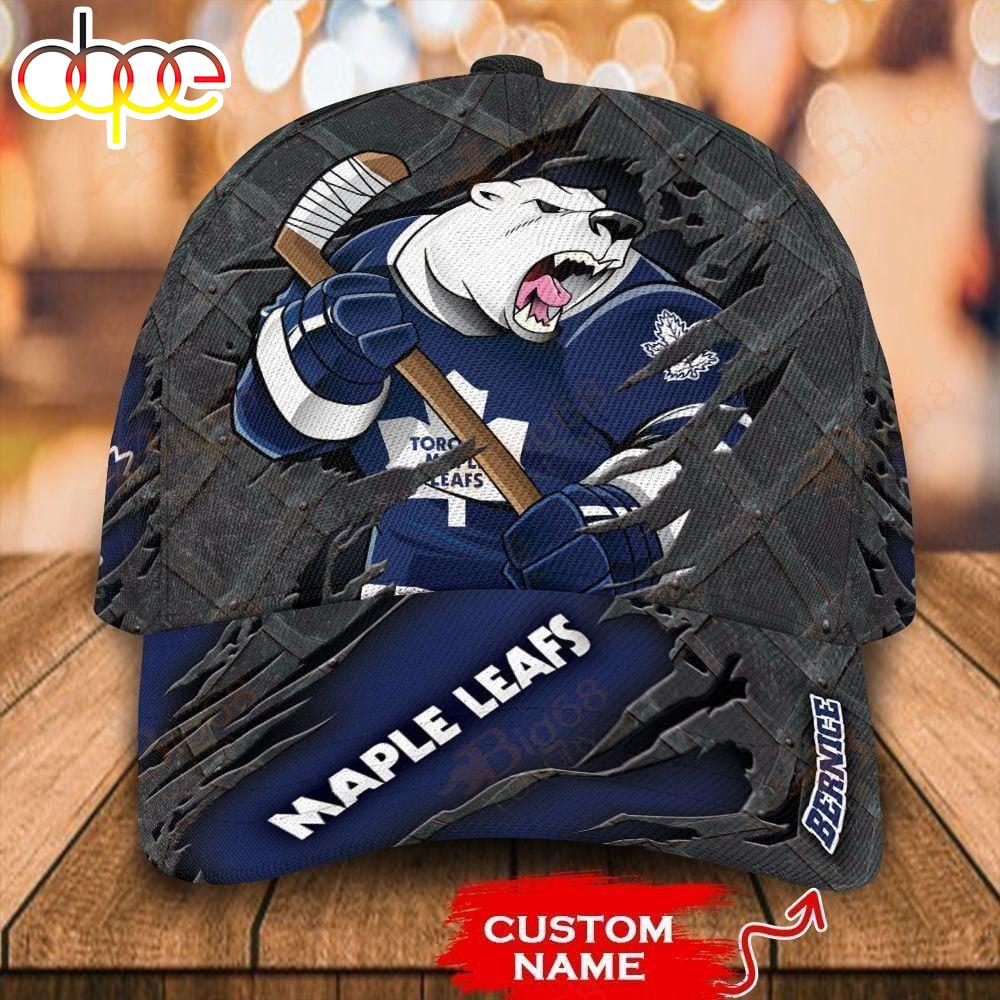 Custom Name 3D Cap Hat Personalized Toronto Maple Leafs Merry Christmas 3D Cap Hat Gift For Fans