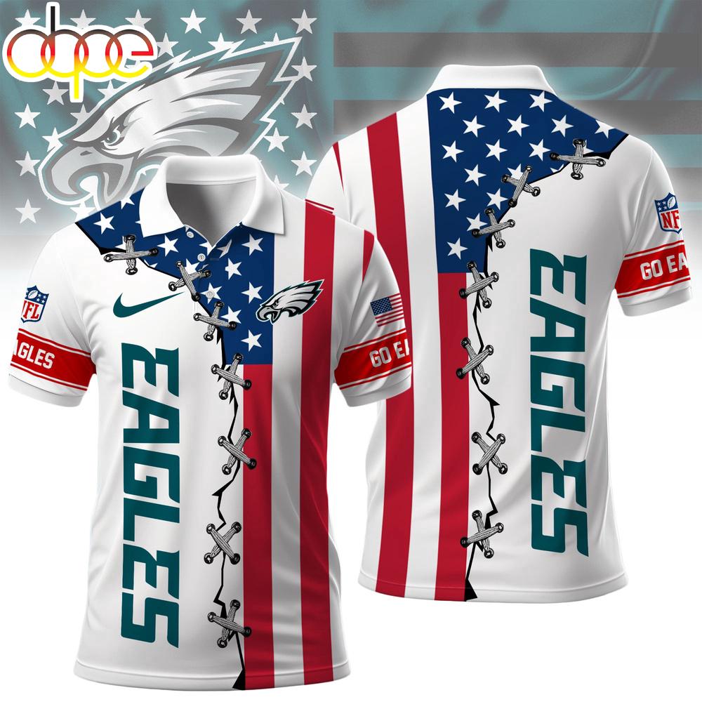 Philadelphia Eagles NFL Freedom American Polo Shirt For Fans