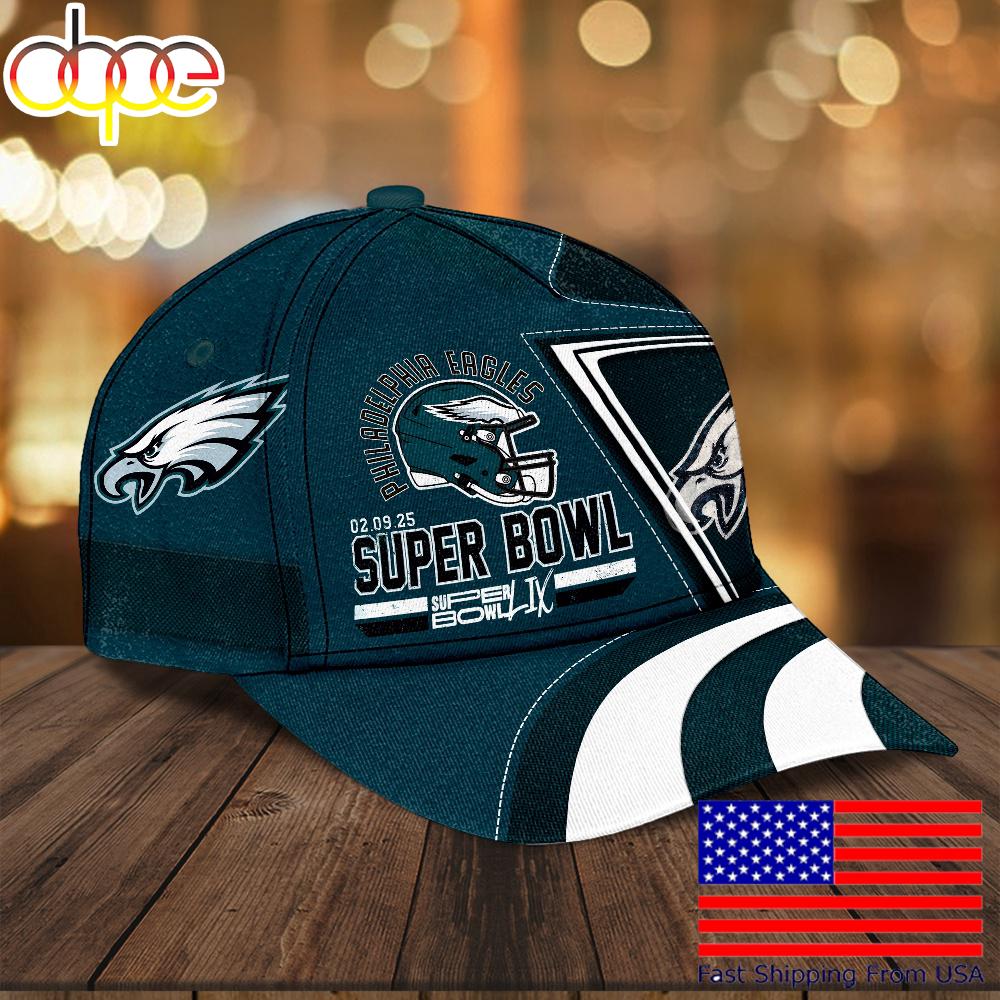 Philadelphia Eagles Super Bowl LIX Logo Limited Baseball Cap  For Fans