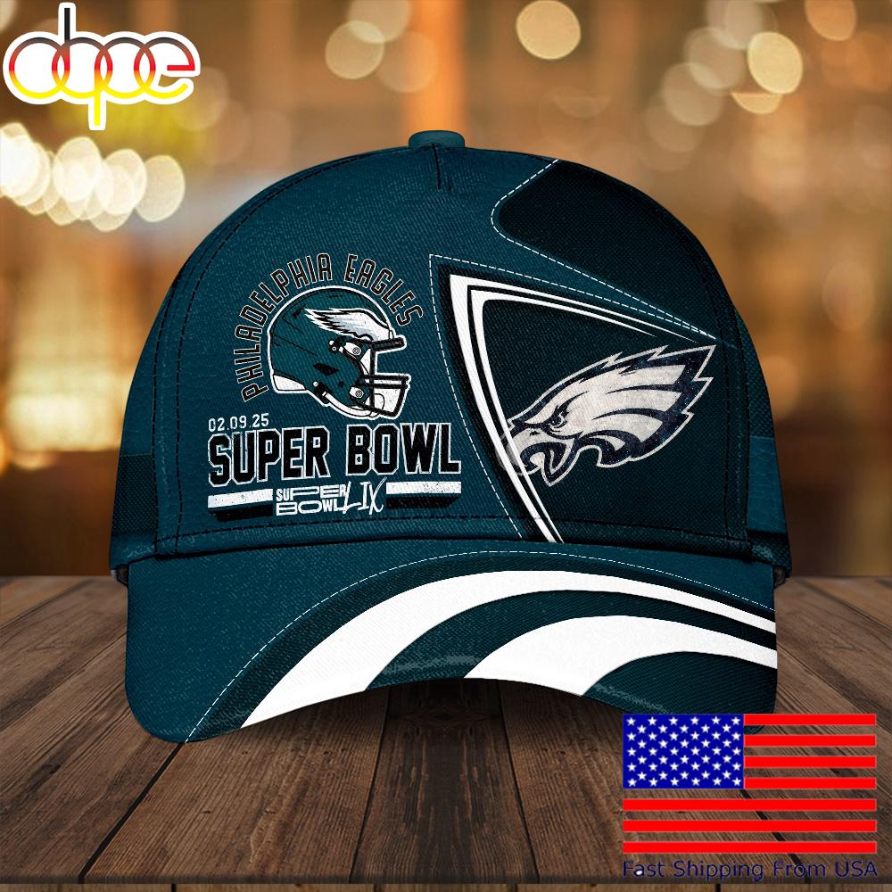 Philadelphia Eagles Super Bowl LIX Logo Limited Baseball Cap  For Fans