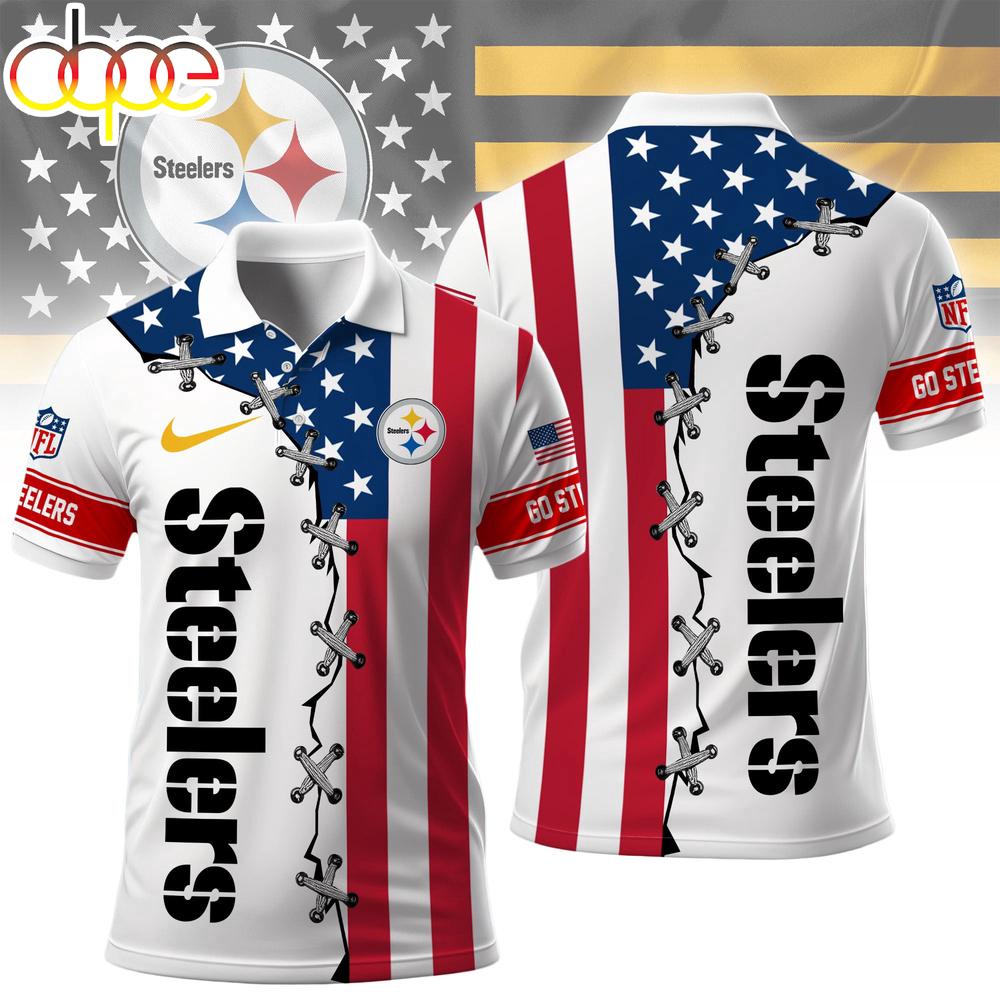 Pittsburgh Steelers NFL Freedom American Polo Shirt For Fans