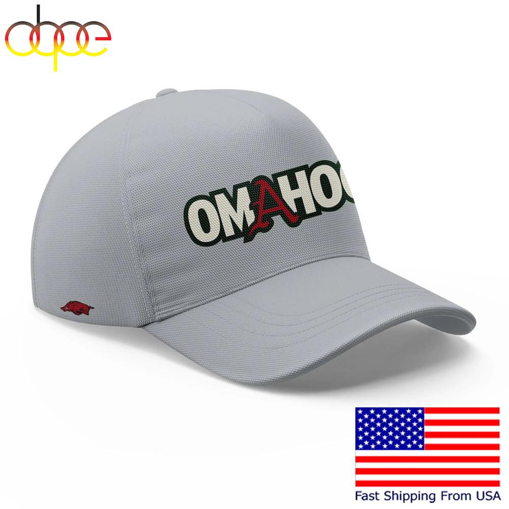 Razorbacks College World Series 2025 Omahogs Baseball Cap , Usa Baseball Hat