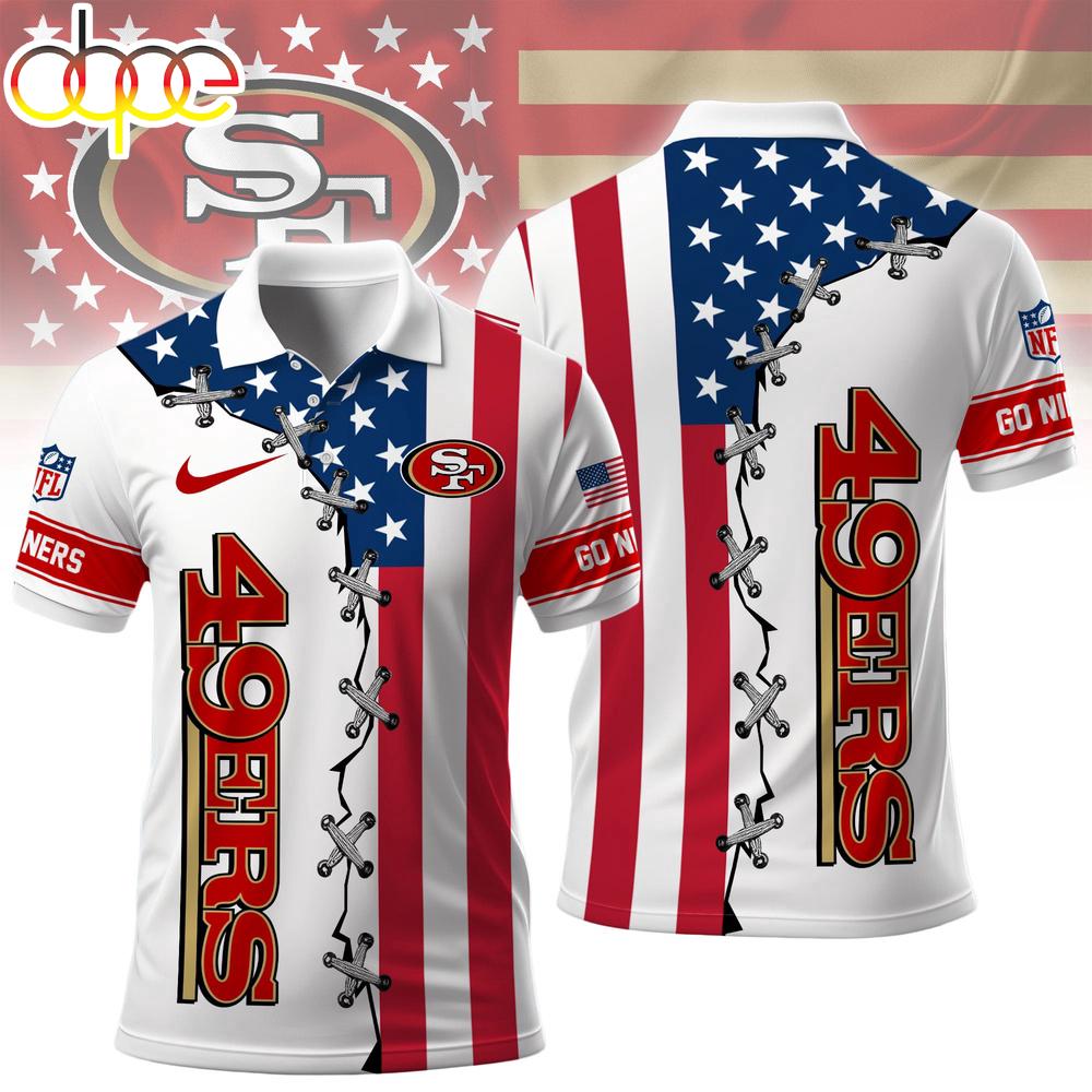 San Francisco 49ers NFL Freedom American Polo Shirt For Fans