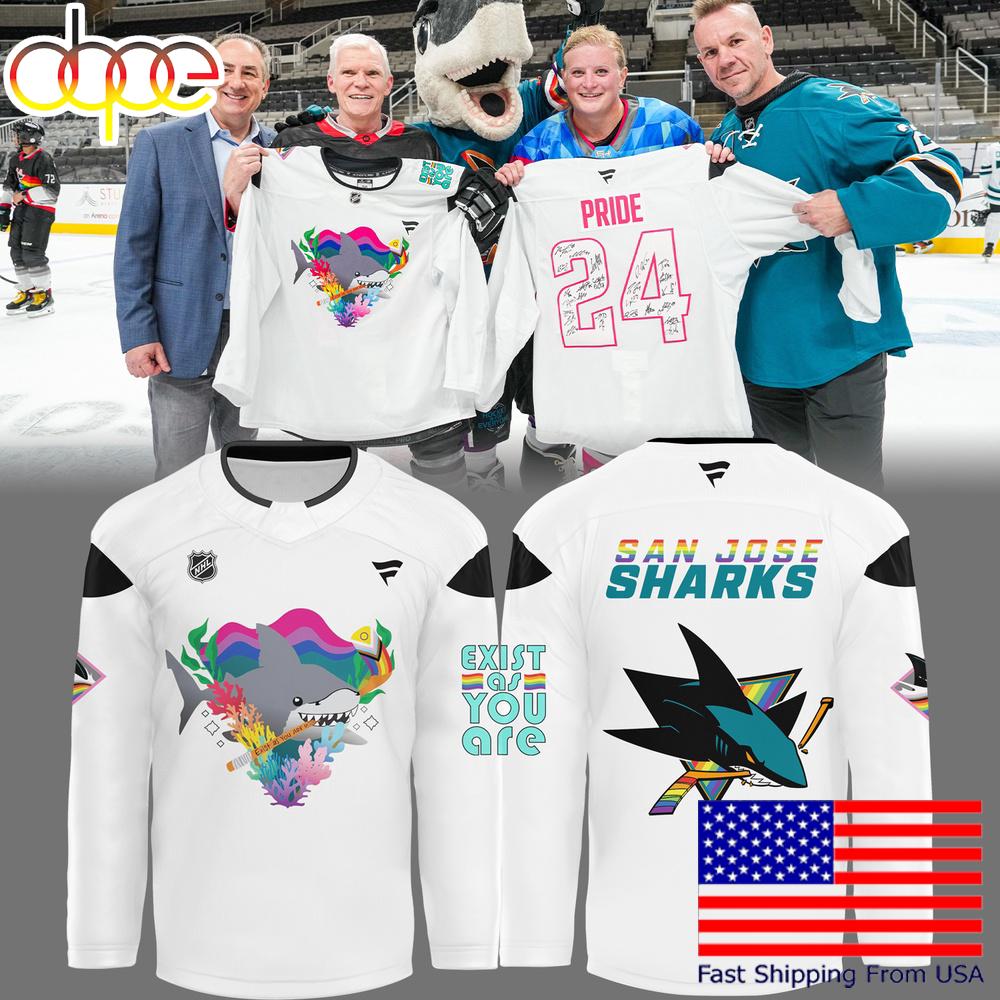 San Jose Sharks Limited Pride Night Limited Hockey Jersey