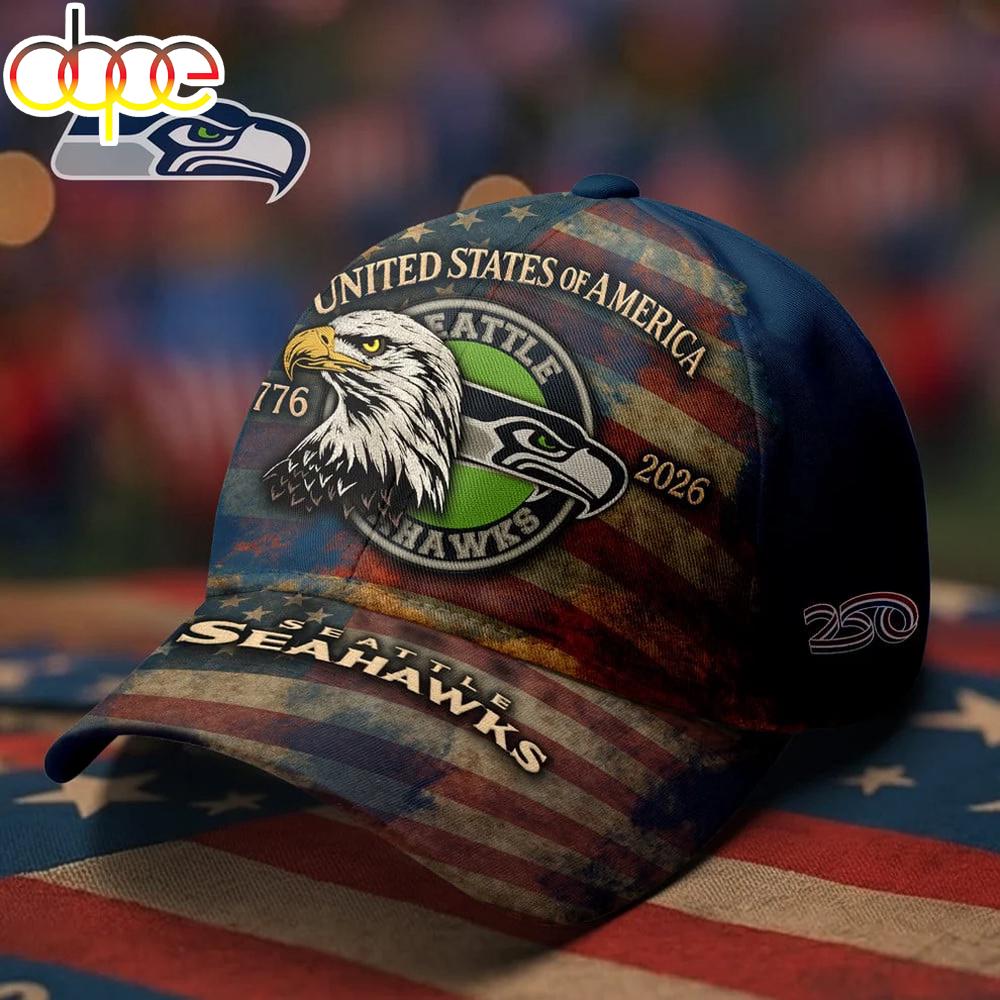 Seattle Seahawks Premium NFL 250th anniversary of America Cap