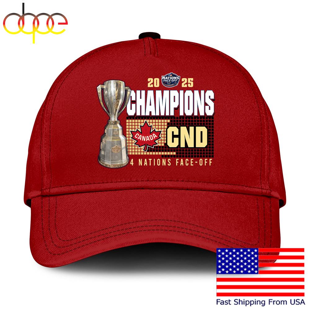 Team Canada Retro NHL 4 Nations Face Off 2025 Baseball Cap