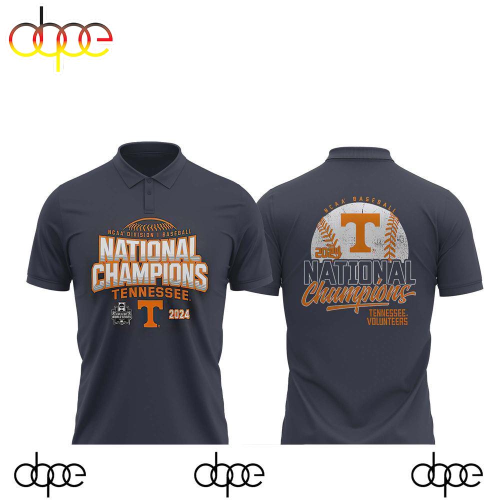Tennessee Volunteers 2024 Ncaa Men’s Baseball College World Series Champions Shirt Polo