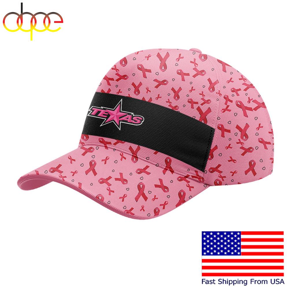 Texas Stars ECHL 2025 Limited Fight Cancer Custom Cap