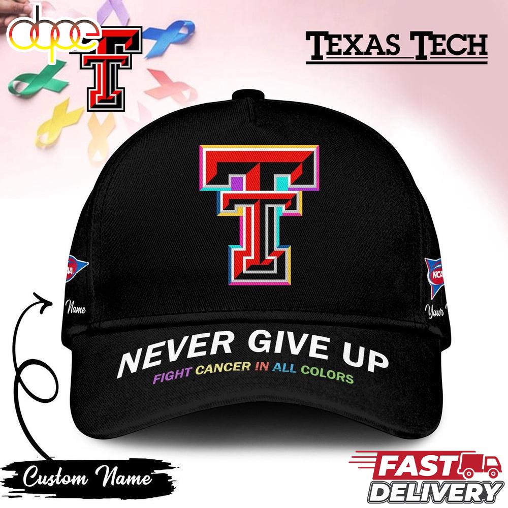 Texas Tech Red Raiders NCAA Fight Cancer In All Colors Baseball Cap