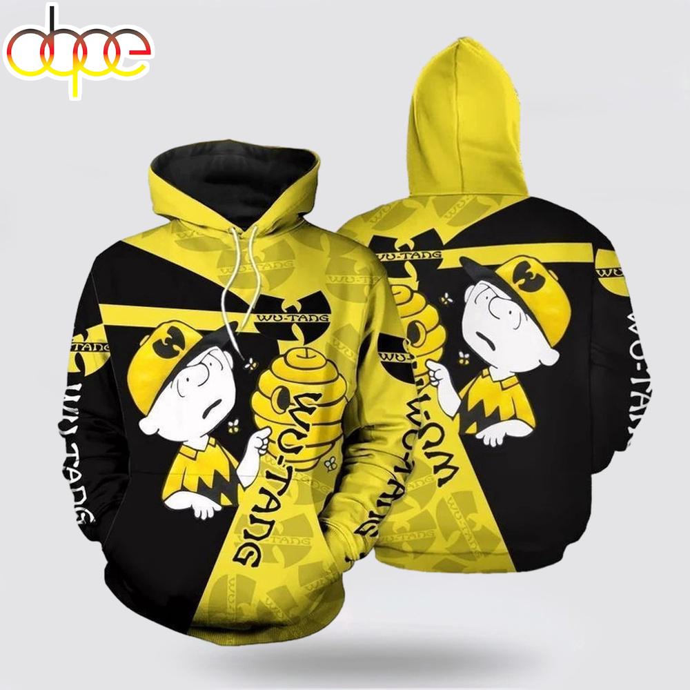 The Peanuts Wu Tang Charlie Brown All Over Print Hoodie Shirt