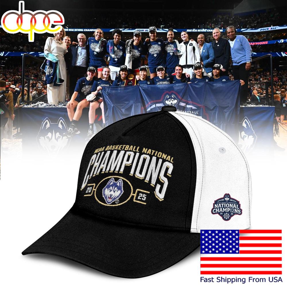 UConn Huskies 2025 National Champions Locker Room Cap