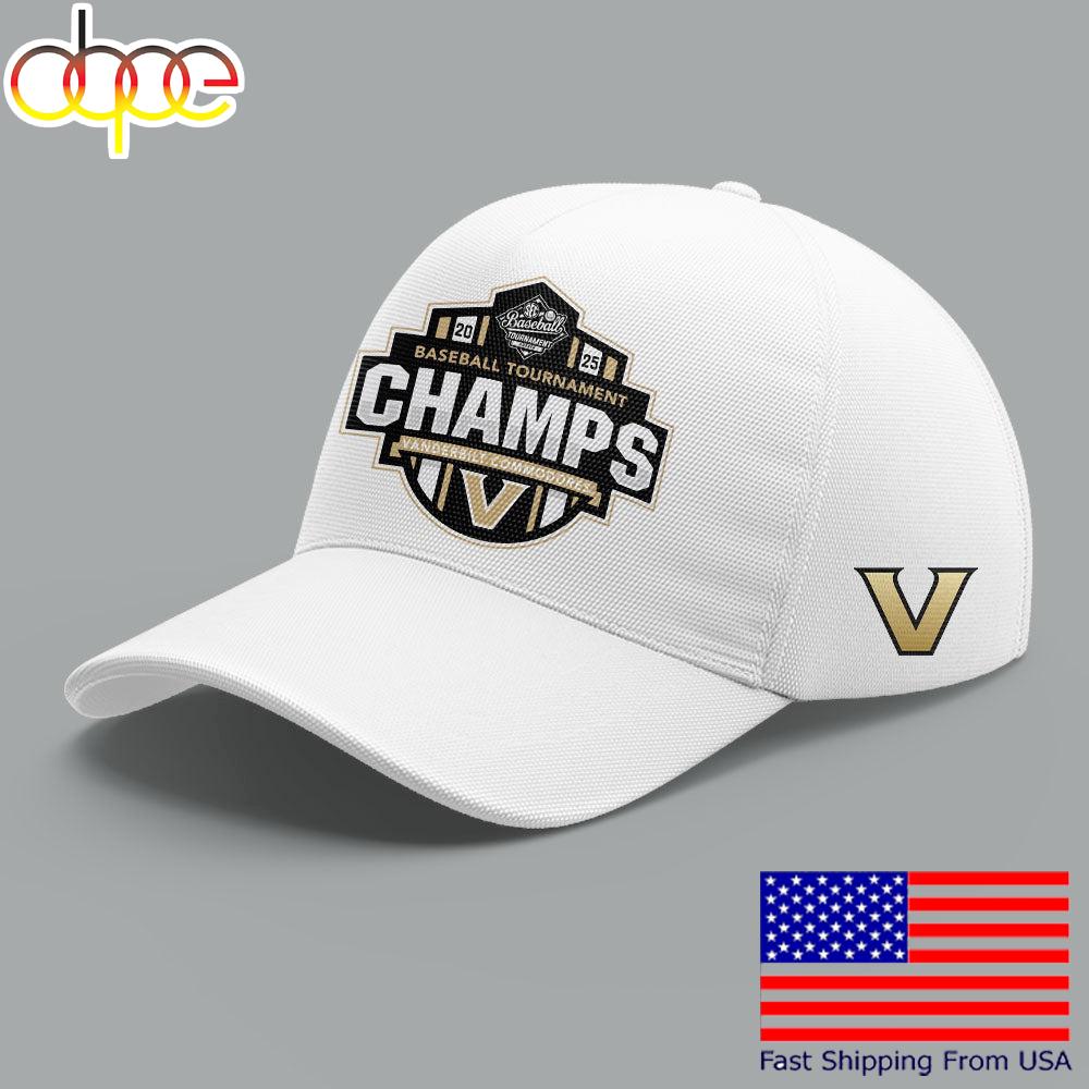 Limited Edition  Unique Vanderbilt Baseball 2025 SEC Champions Cap