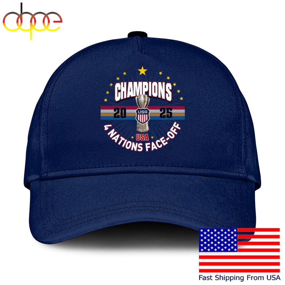 USA Hockey 4 Nation Face Off Champions Second Baseball Cap