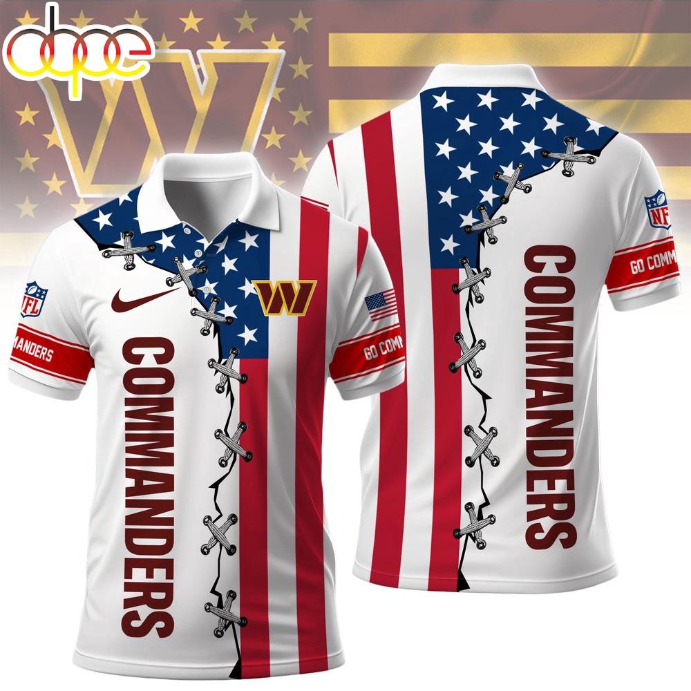 Washington Commanders NFL Freedom American Polo Shirt For Fans