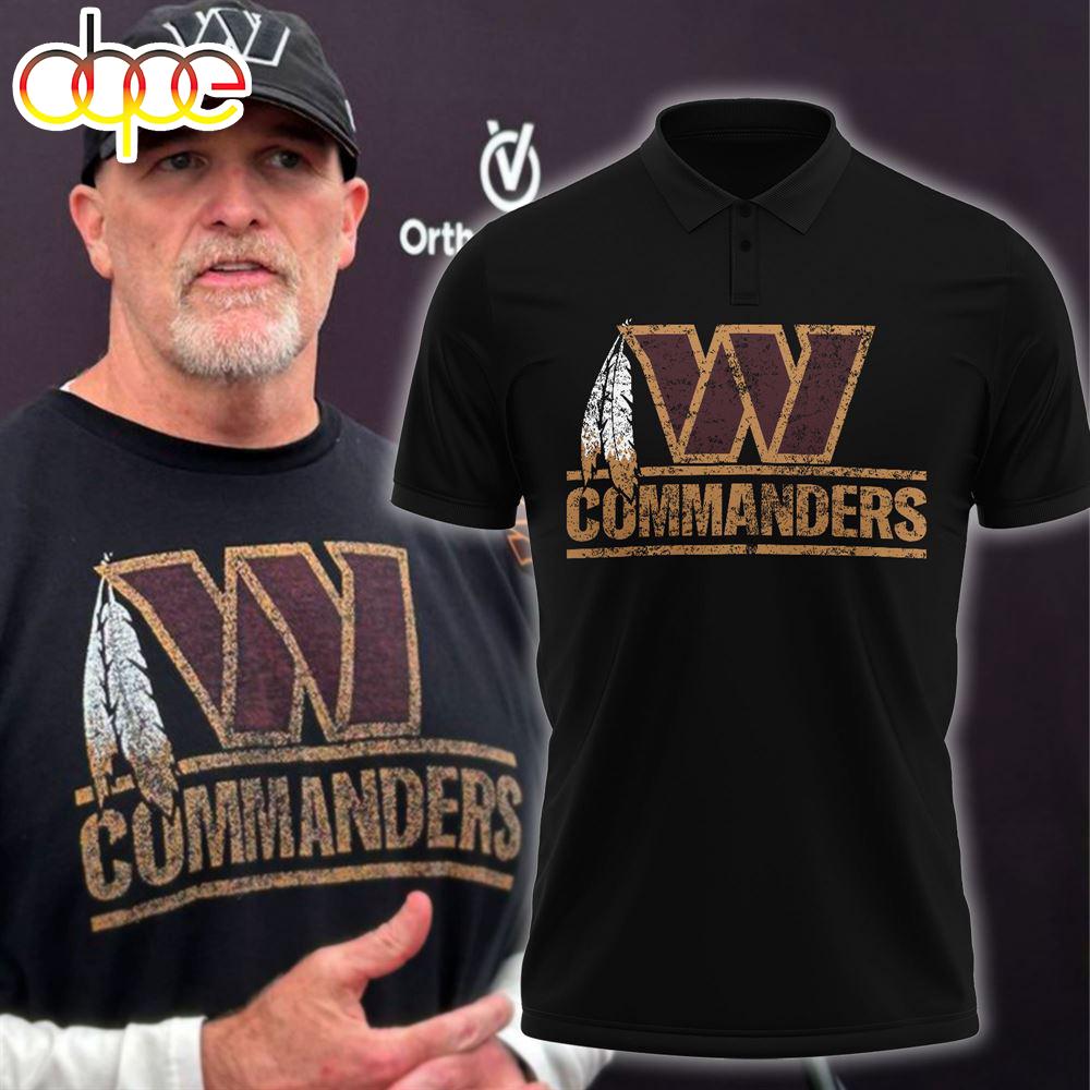 Washington Commanders Sport 2024 Black Polo Shirt