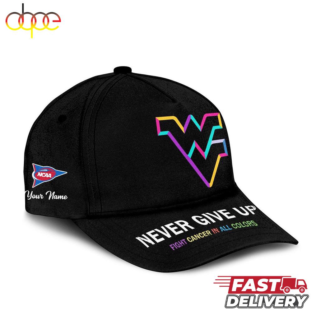 West Virginia Mountaineers NCAA Fight Cancer In All Colors Baseball Cap
