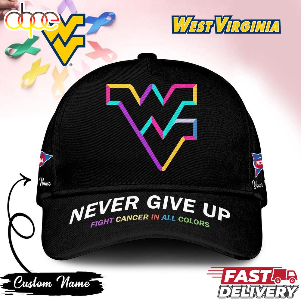 West Virginia Mountaineers NCAA Fight Cancer In All Colors Baseball Cap
