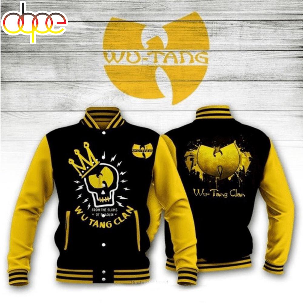 Wu Tang Clan Hip Hop Band Skull Baseball Jacket