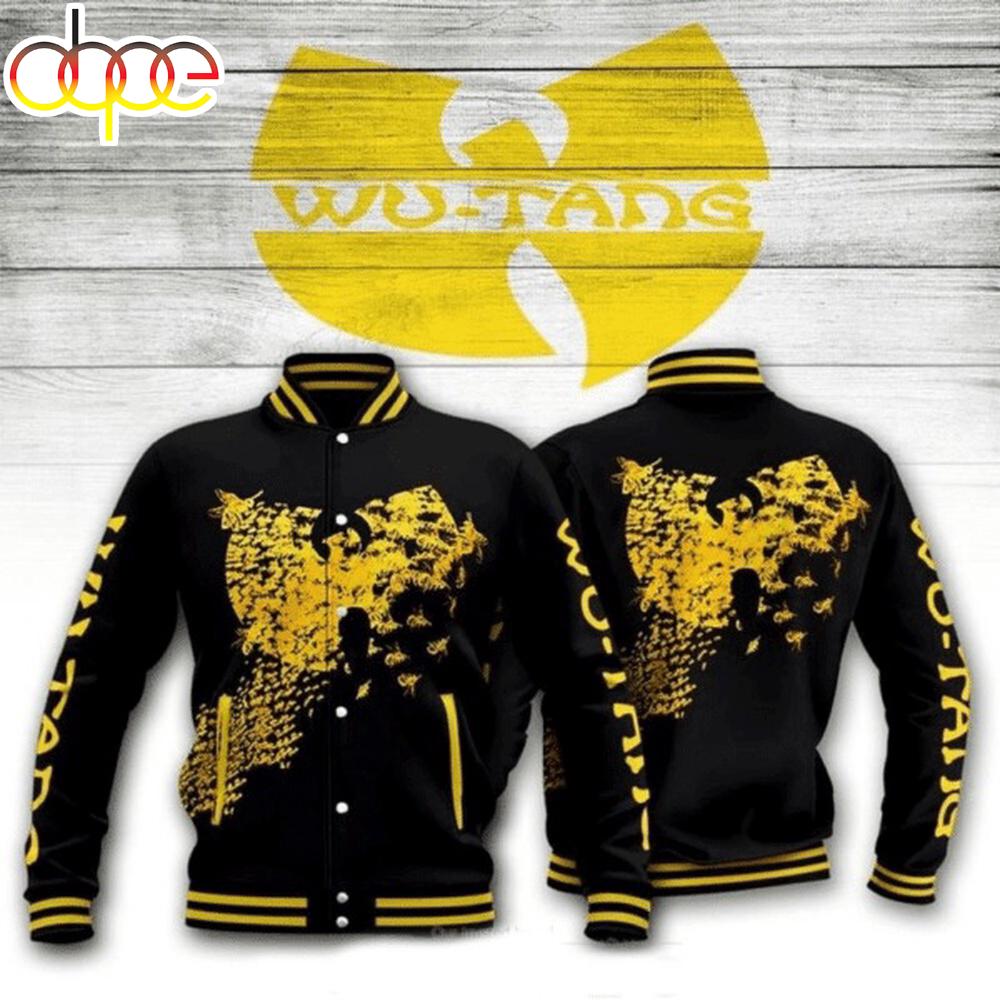 Wu Tang Clan Hip Hop Bee Music Baseball Jacket