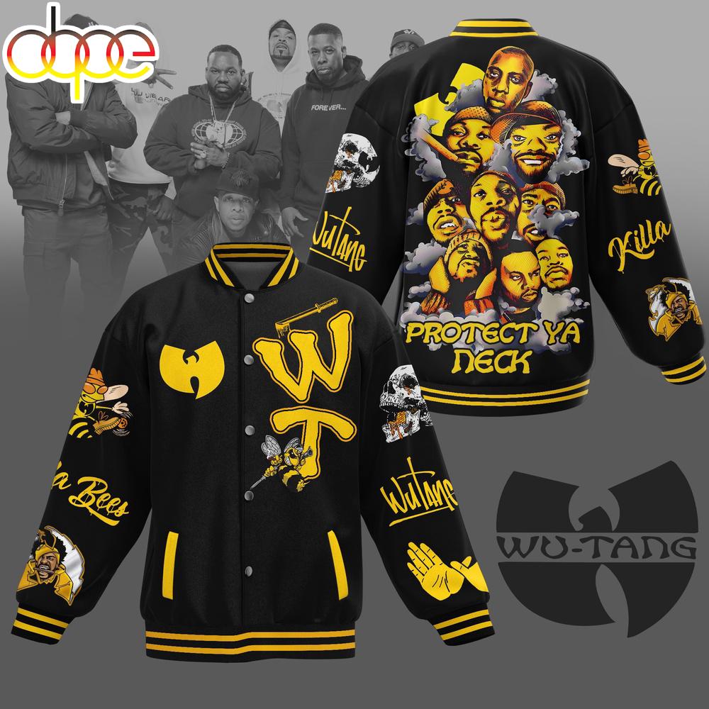 Wu Tang Clan Protect Ya Neck Baseball Jacket