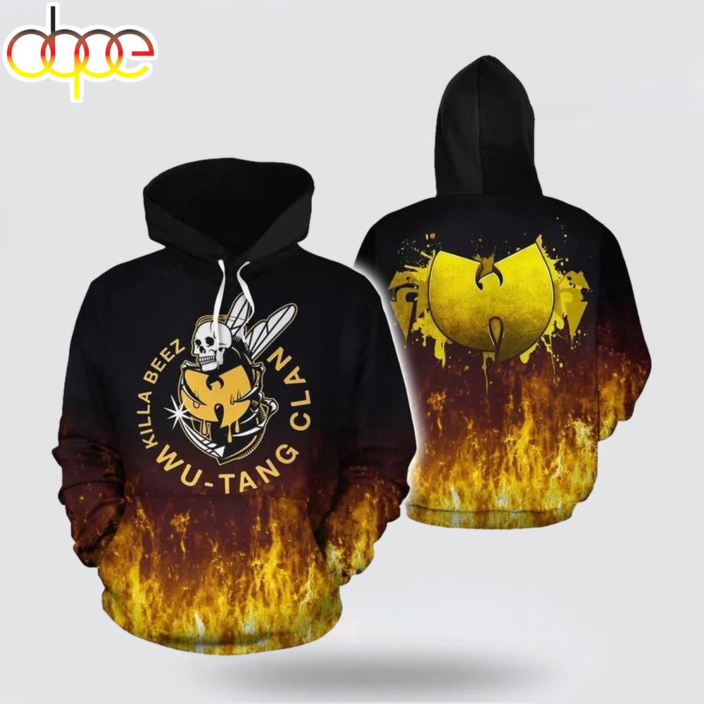 Wu-Tang Clan Killa Beez All Over Print Hoodie Shirt